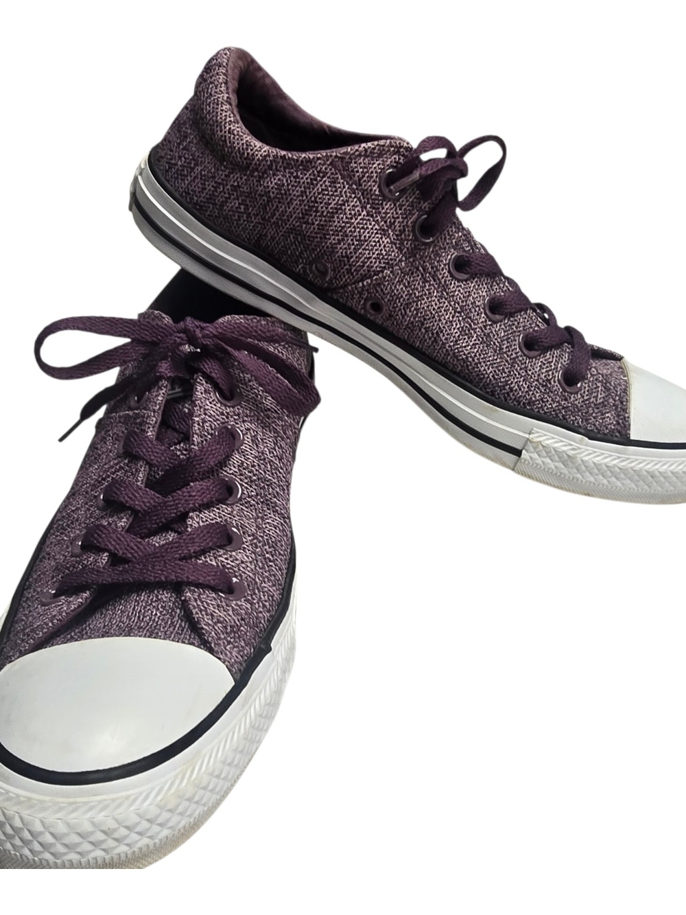 Converse Chuck Taylor Madison Low Purple Tweed Sneakers Womens 10